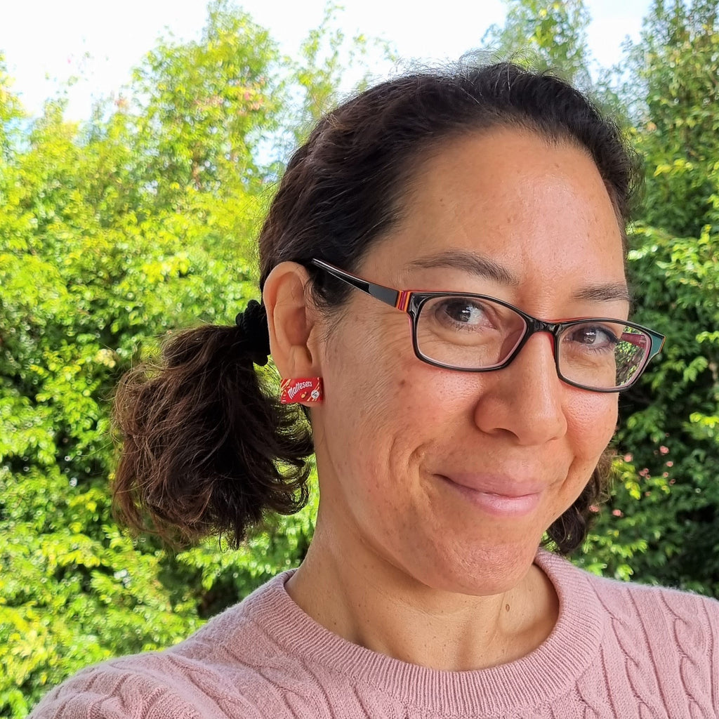 Maltesers box earrings