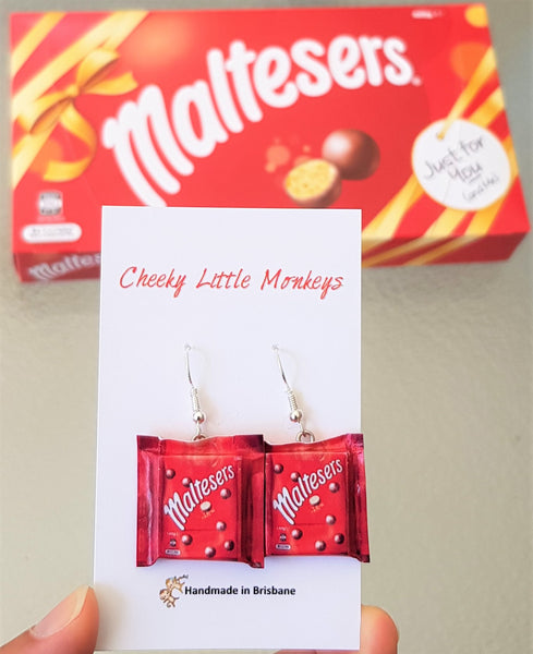 Maltesers earrings