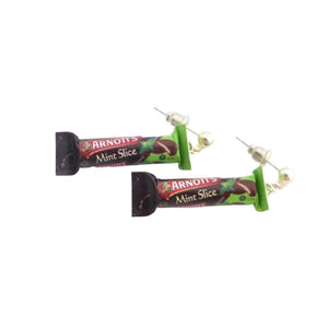 Mint Slice earrings