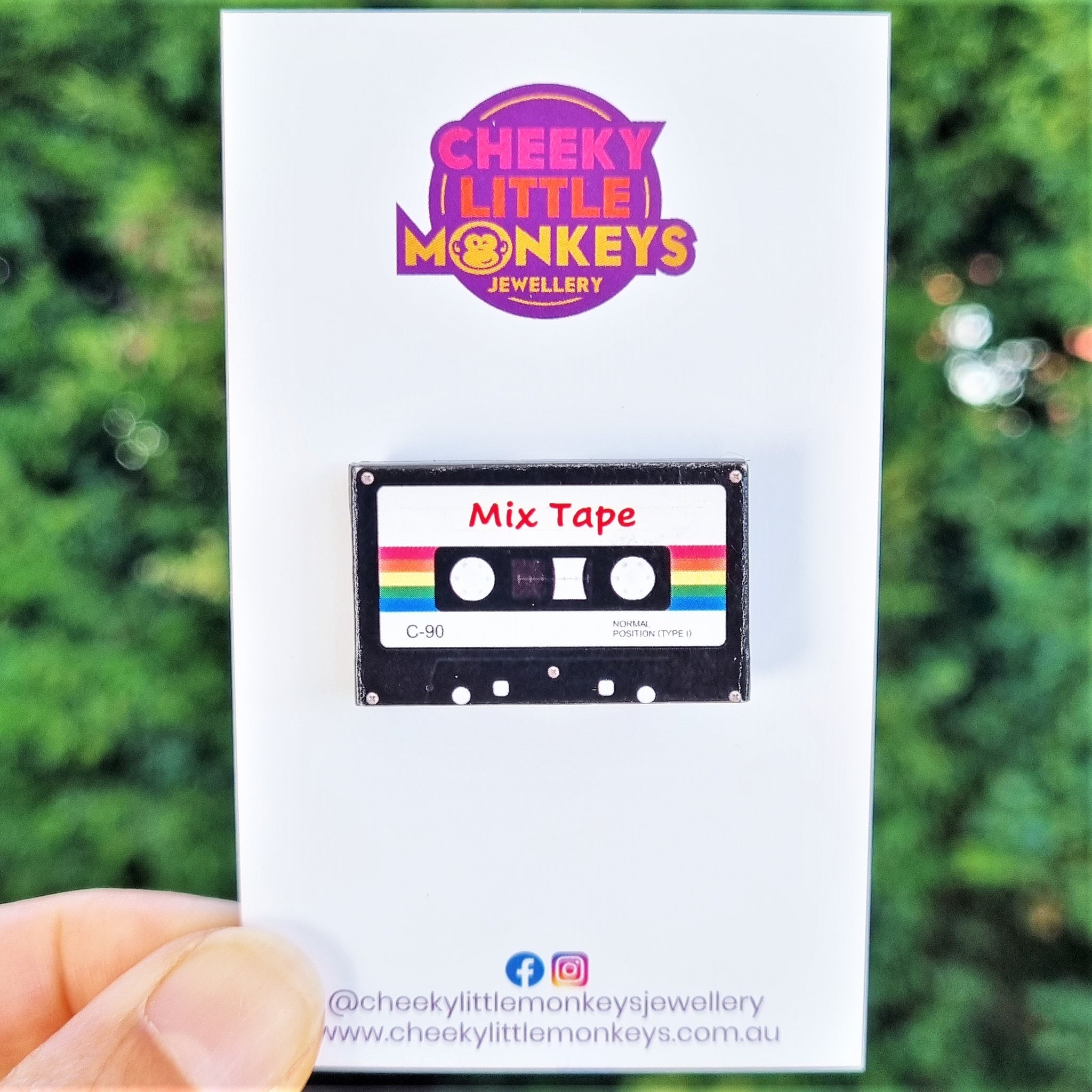 Mix Tape brooch