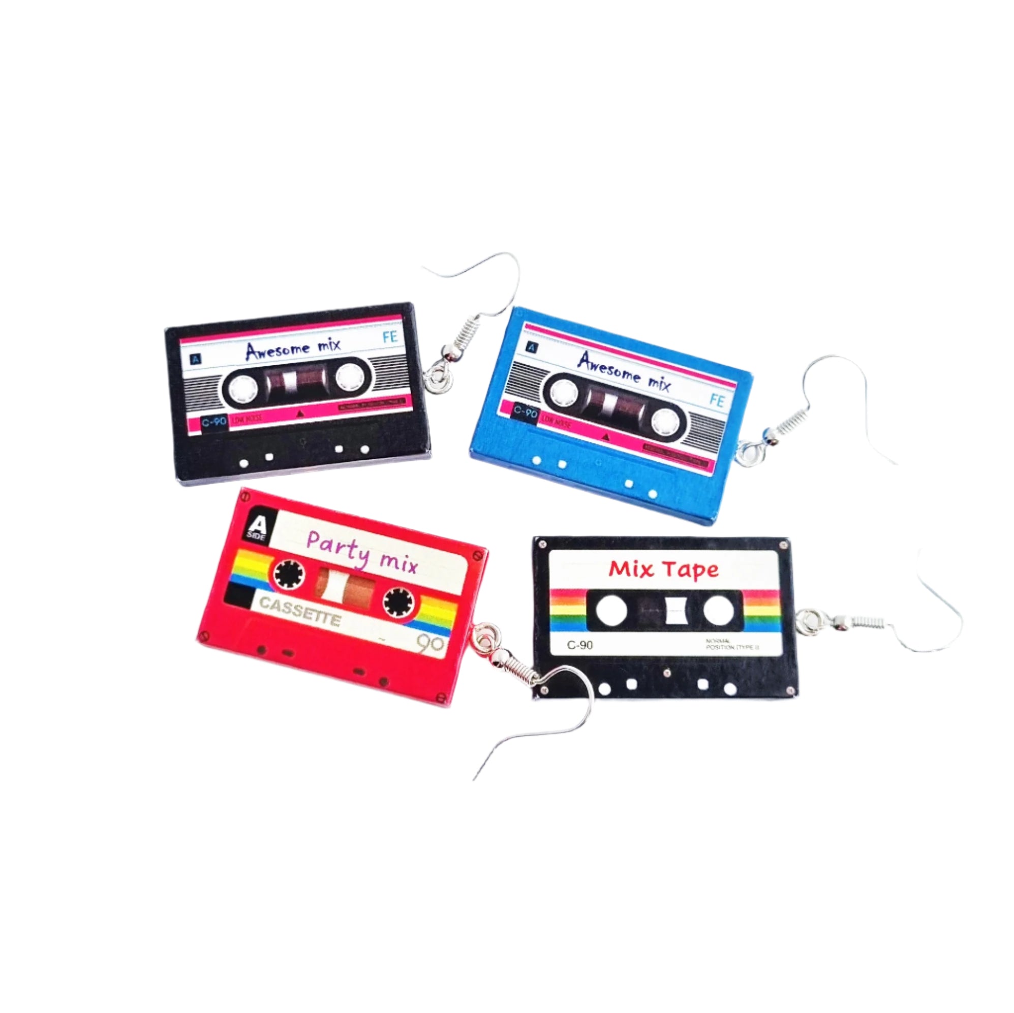 Mix Tape earrings - 4 styles available