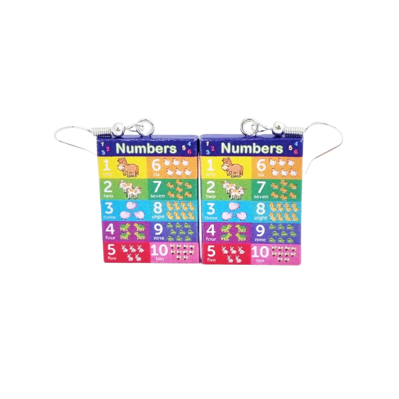 Numbers Chart earrings