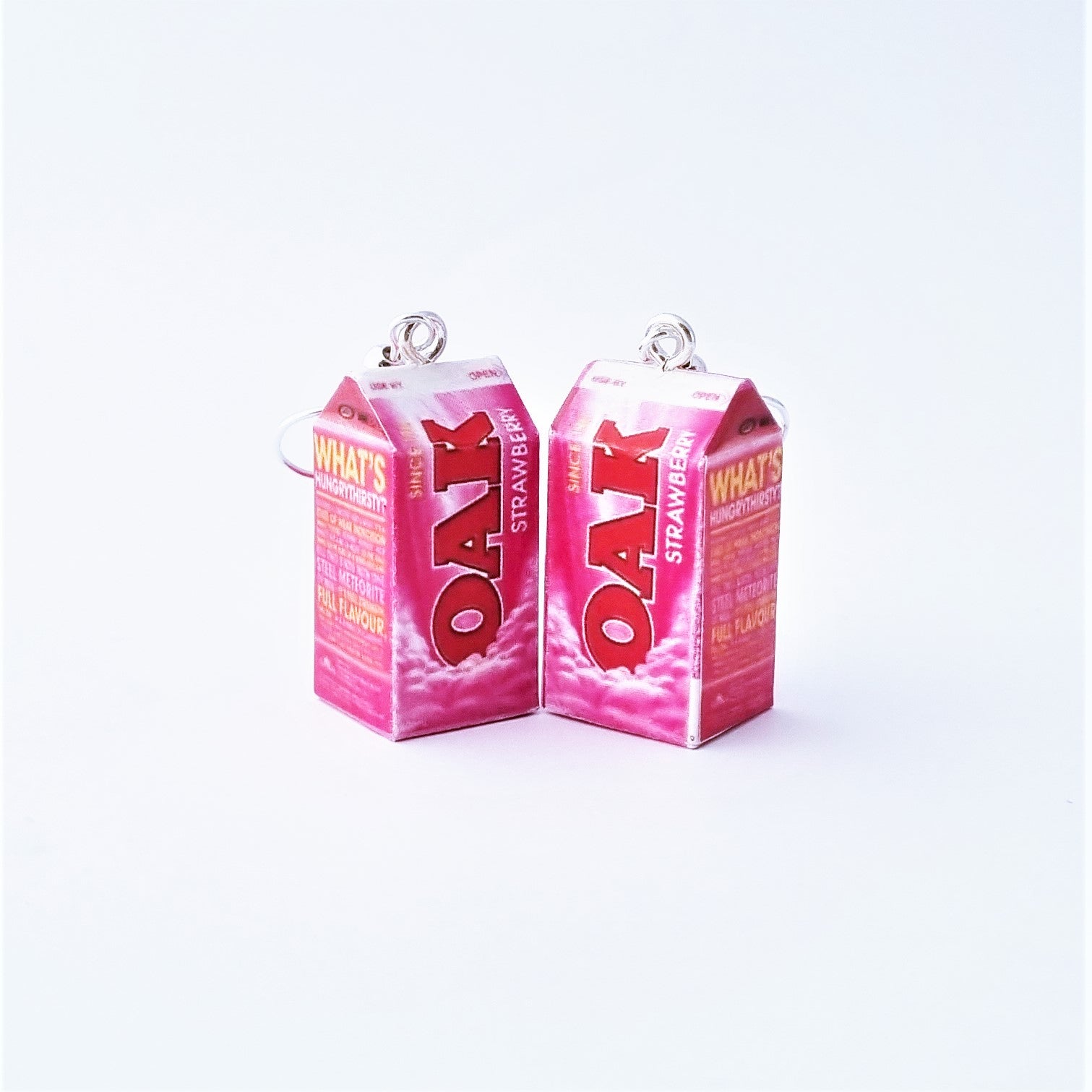Oak Strawberry Milk earrings