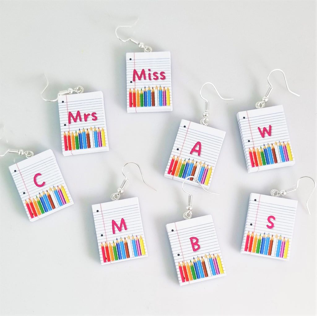 Personalised Teacher earrings