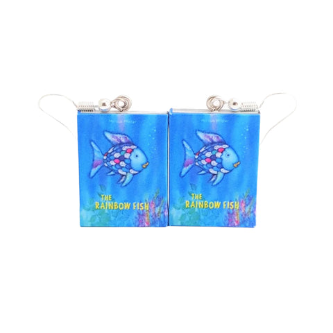 The Rainbow Fish book earrings