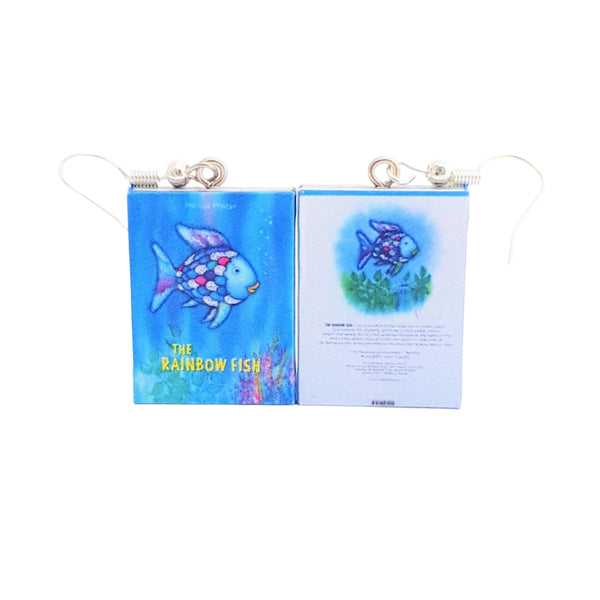 The Rainbow Fish book earrings