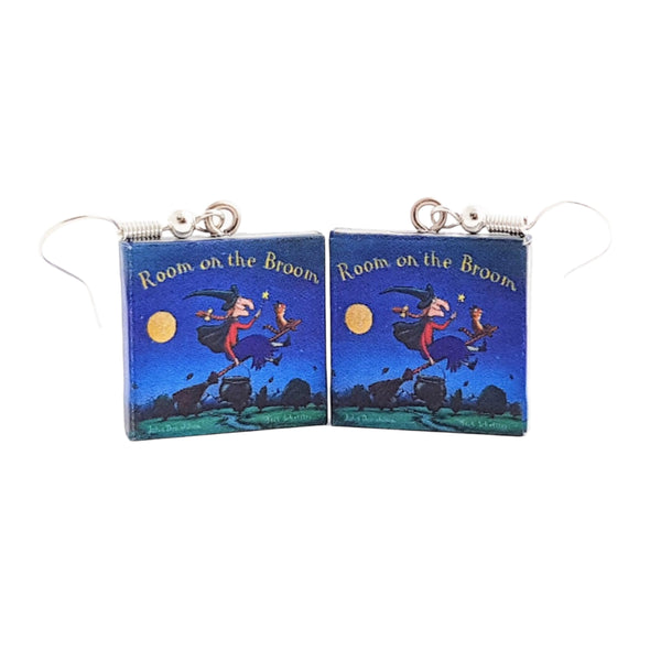Room on the Broom book earrings