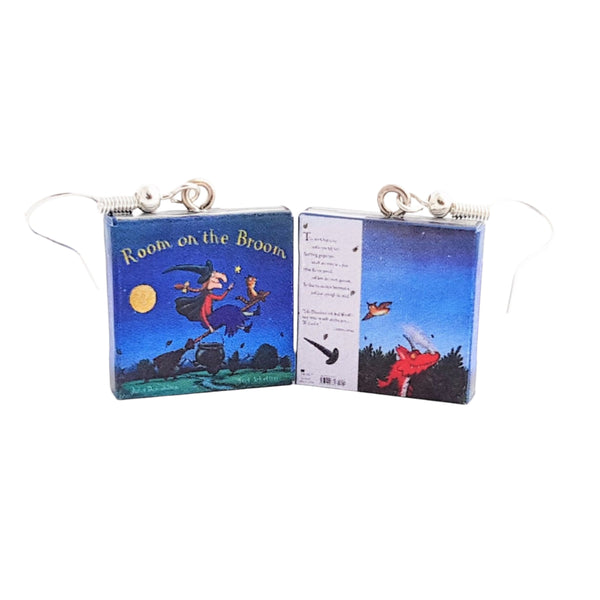 Room on the Broom book earrings