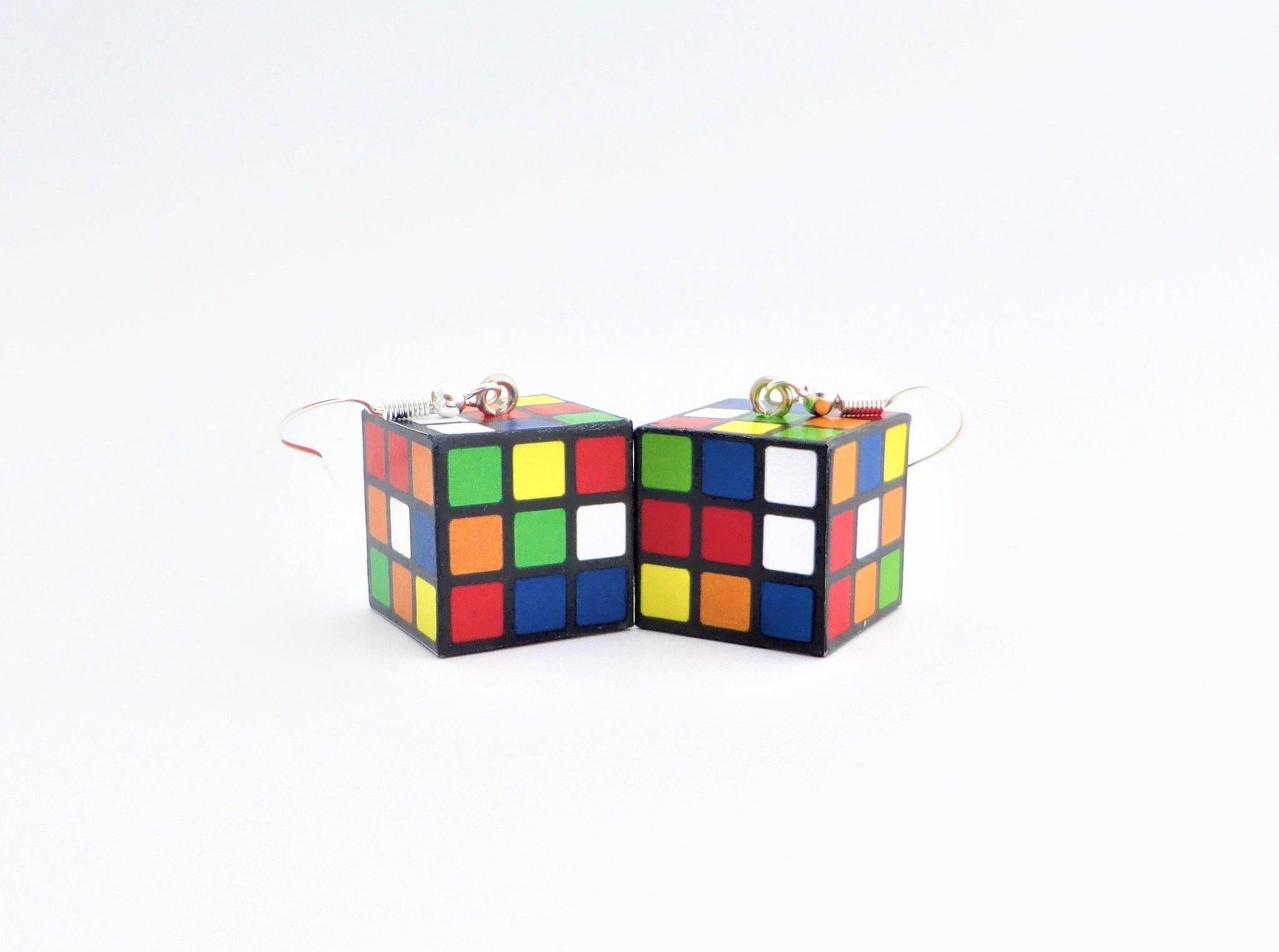 Rubiks Cube earrings