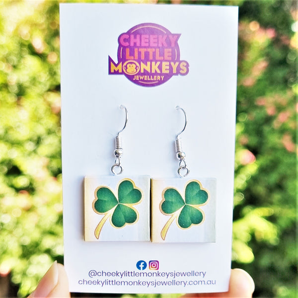 Irish Shamrock earrings