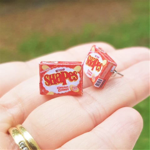 Chicken Crimpy Shapes earrings