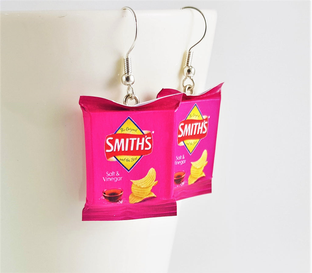 Smiths Salt & Vinegar Chips earrings