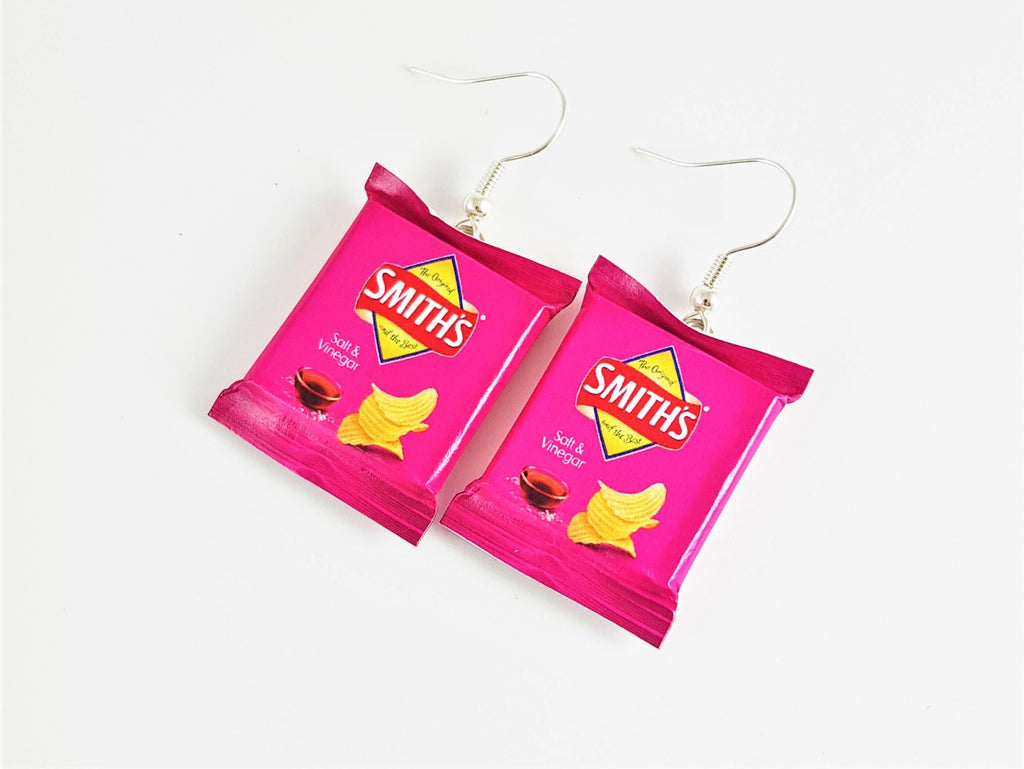 Smiths Salt & Vinegar Chips earrings