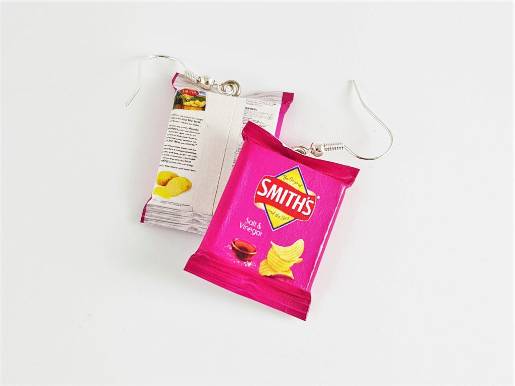 Smiths Salt & Vinegar Chips earrings
