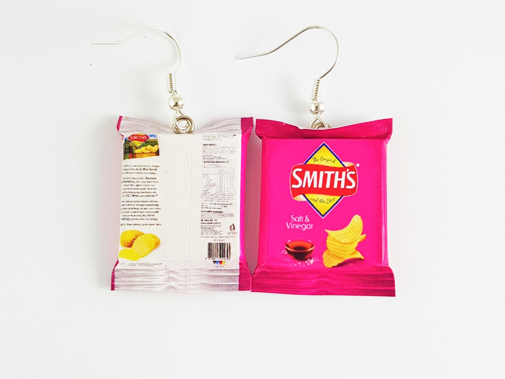 Smiths Salt & Vinegar Chips earrings