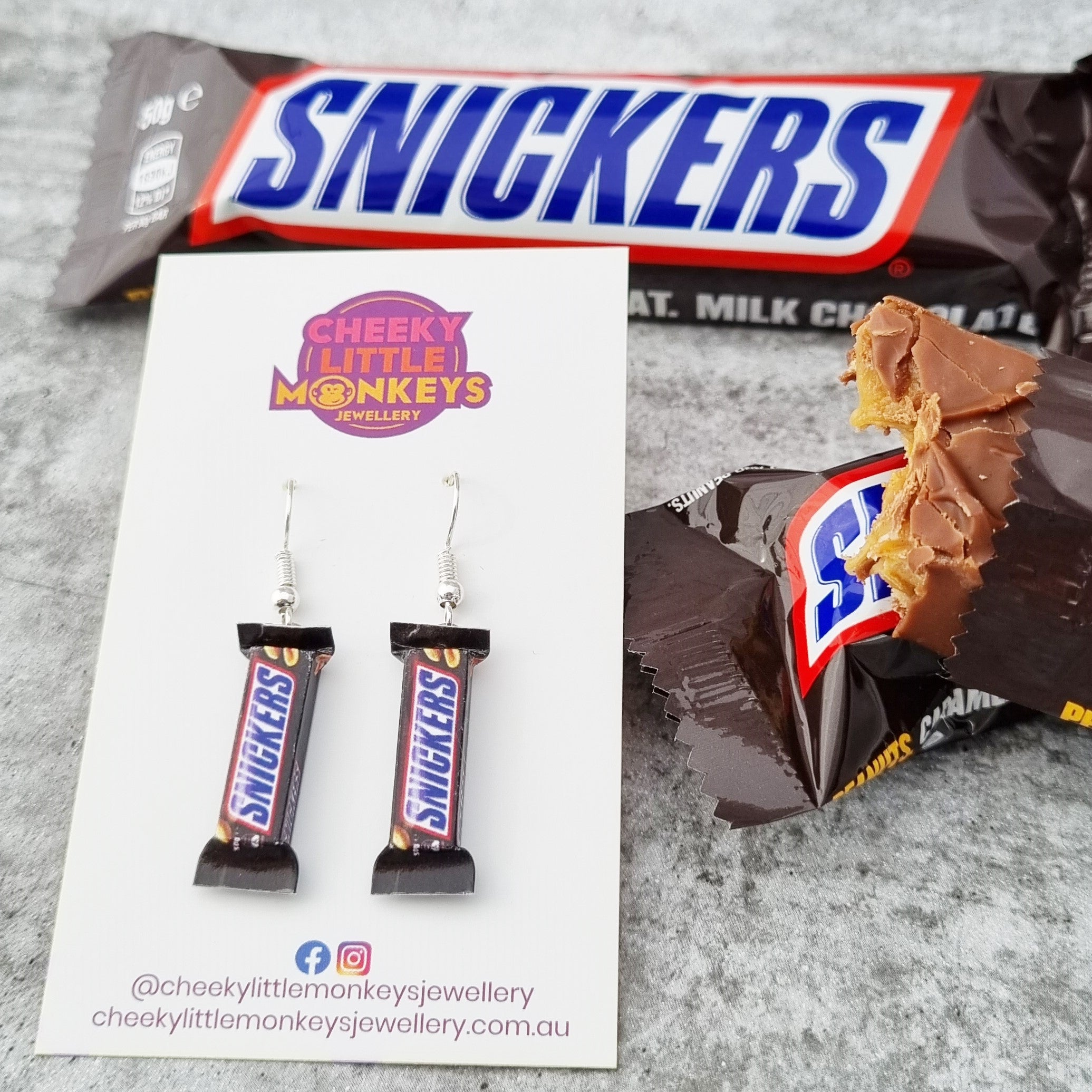 Snickers earrings