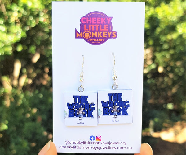 The Wrong Book book earrings