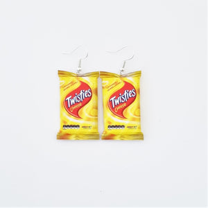 Twisties Cheese earrings