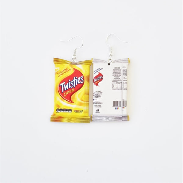 Twisties Cheese earrings