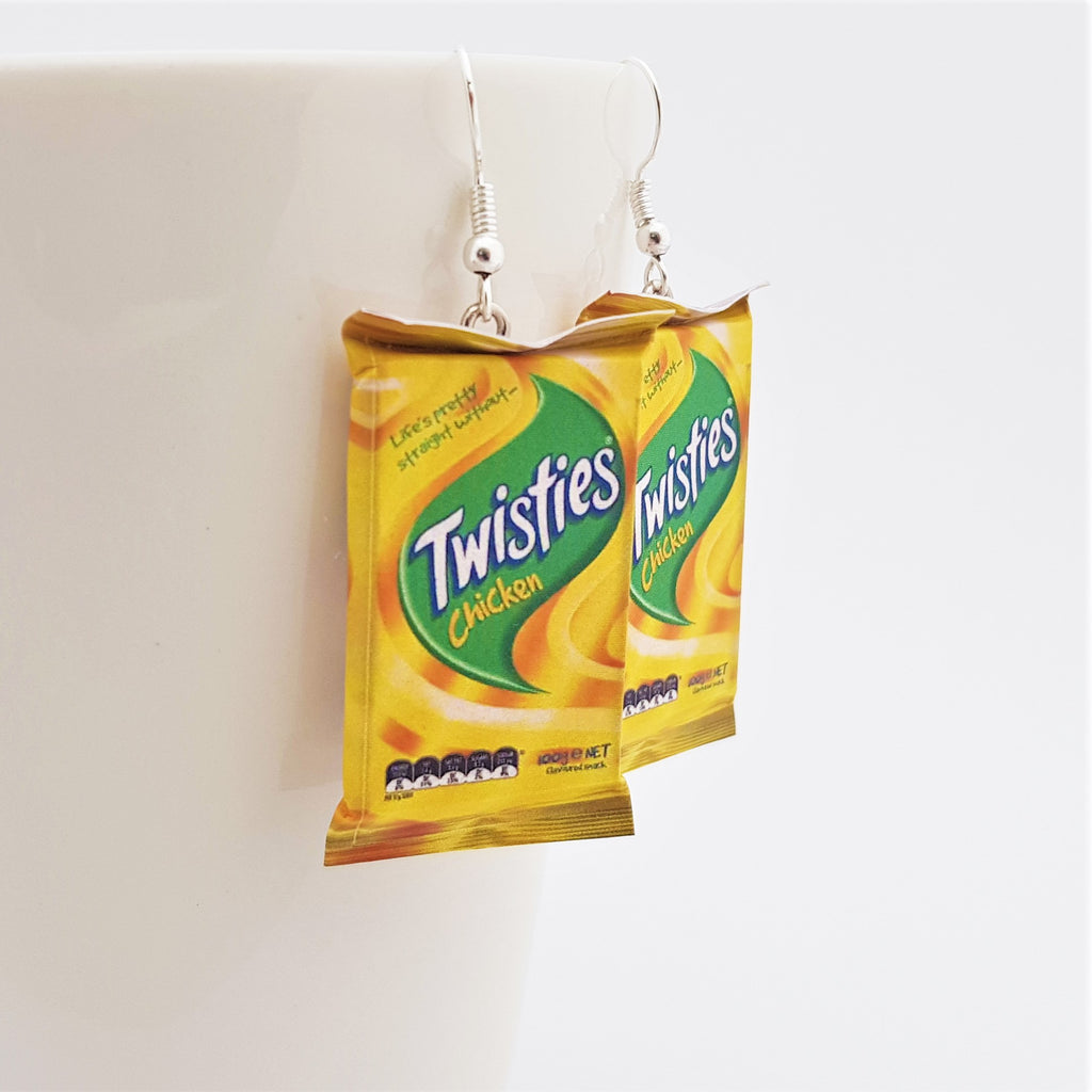 Twisties Chicken earrings
