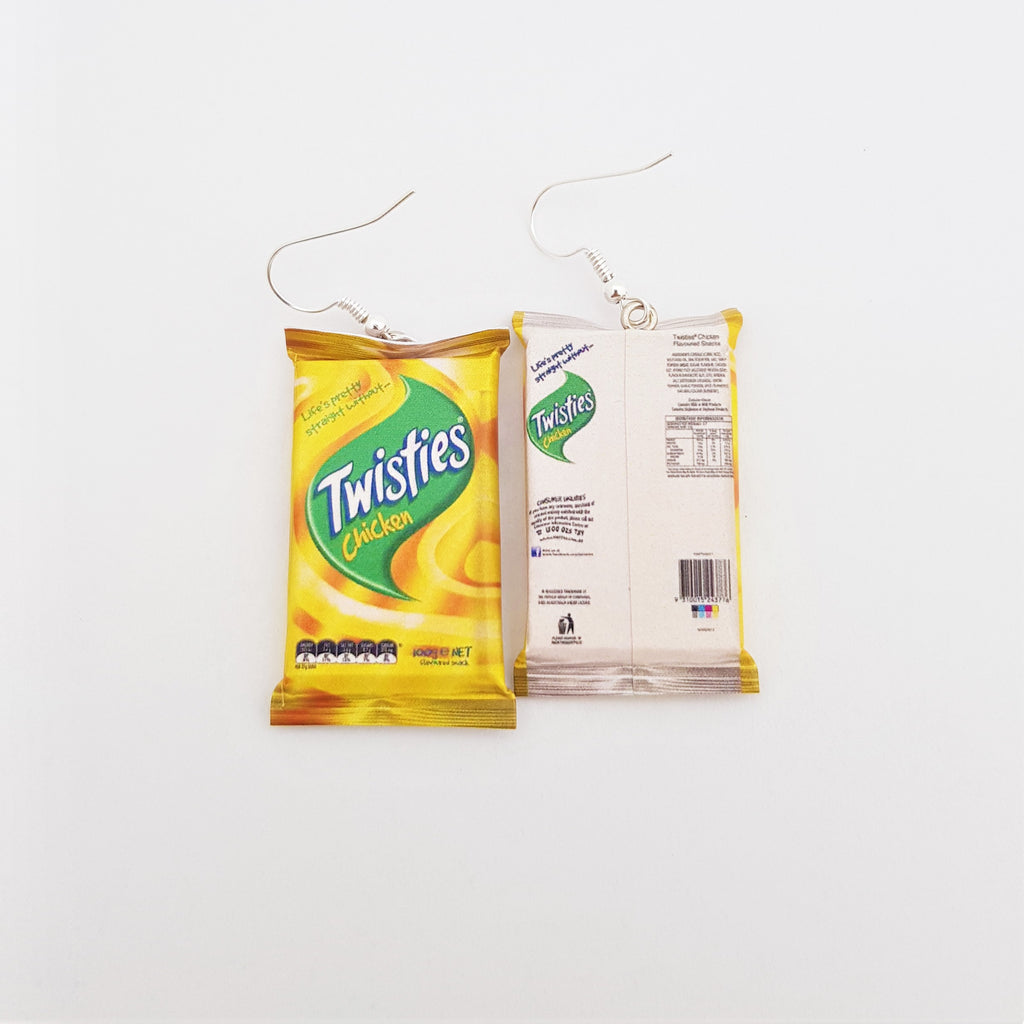 Twisties Chicken earrings