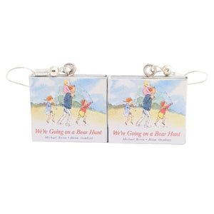 We're Going on a Bear Hunt book earrings