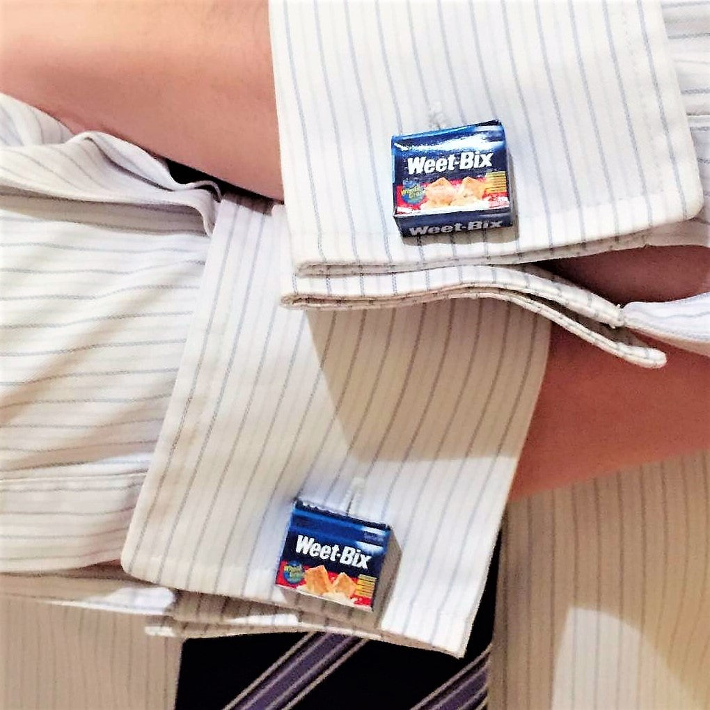 Weet Bix cufflinks
