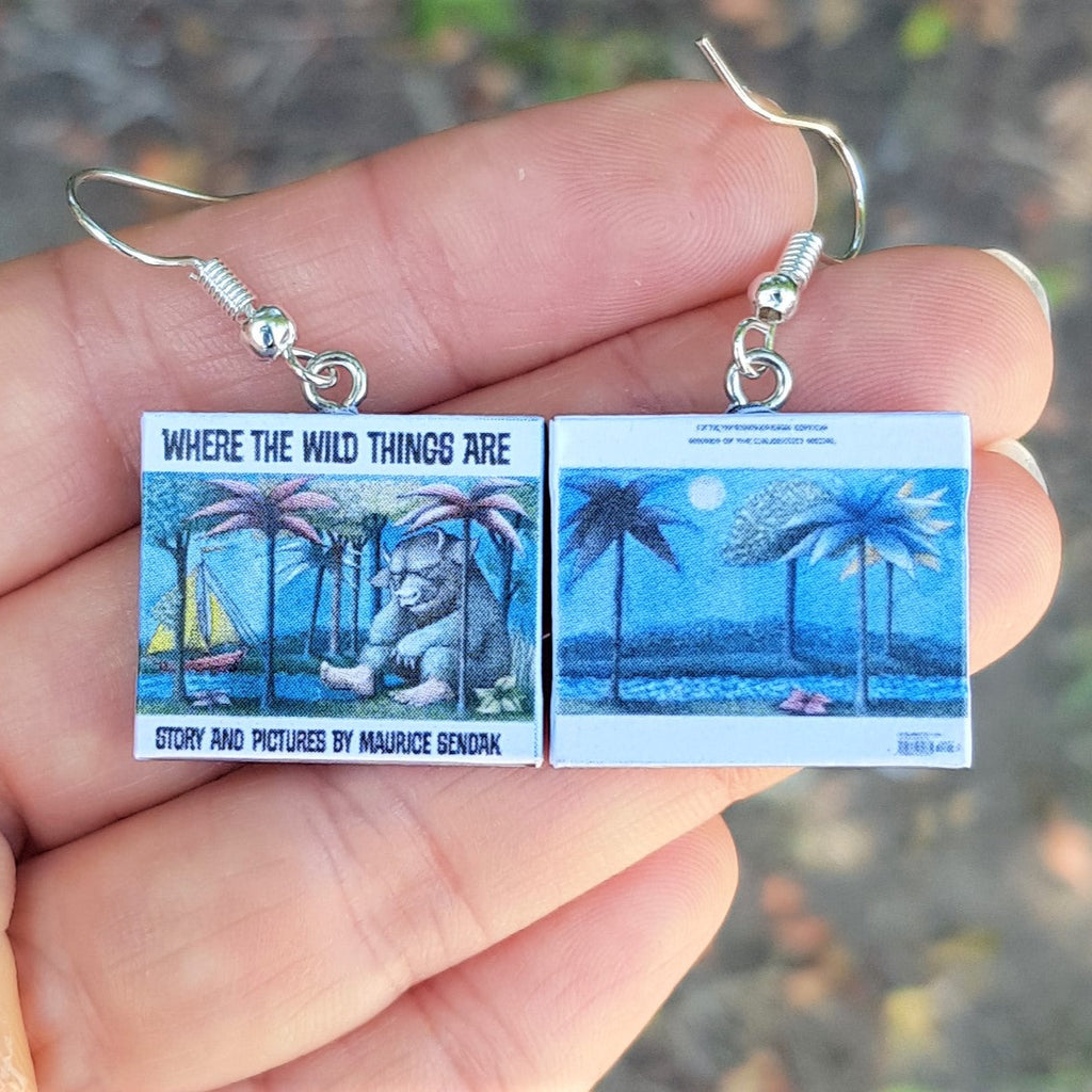Where the Wild Things Are book earrings