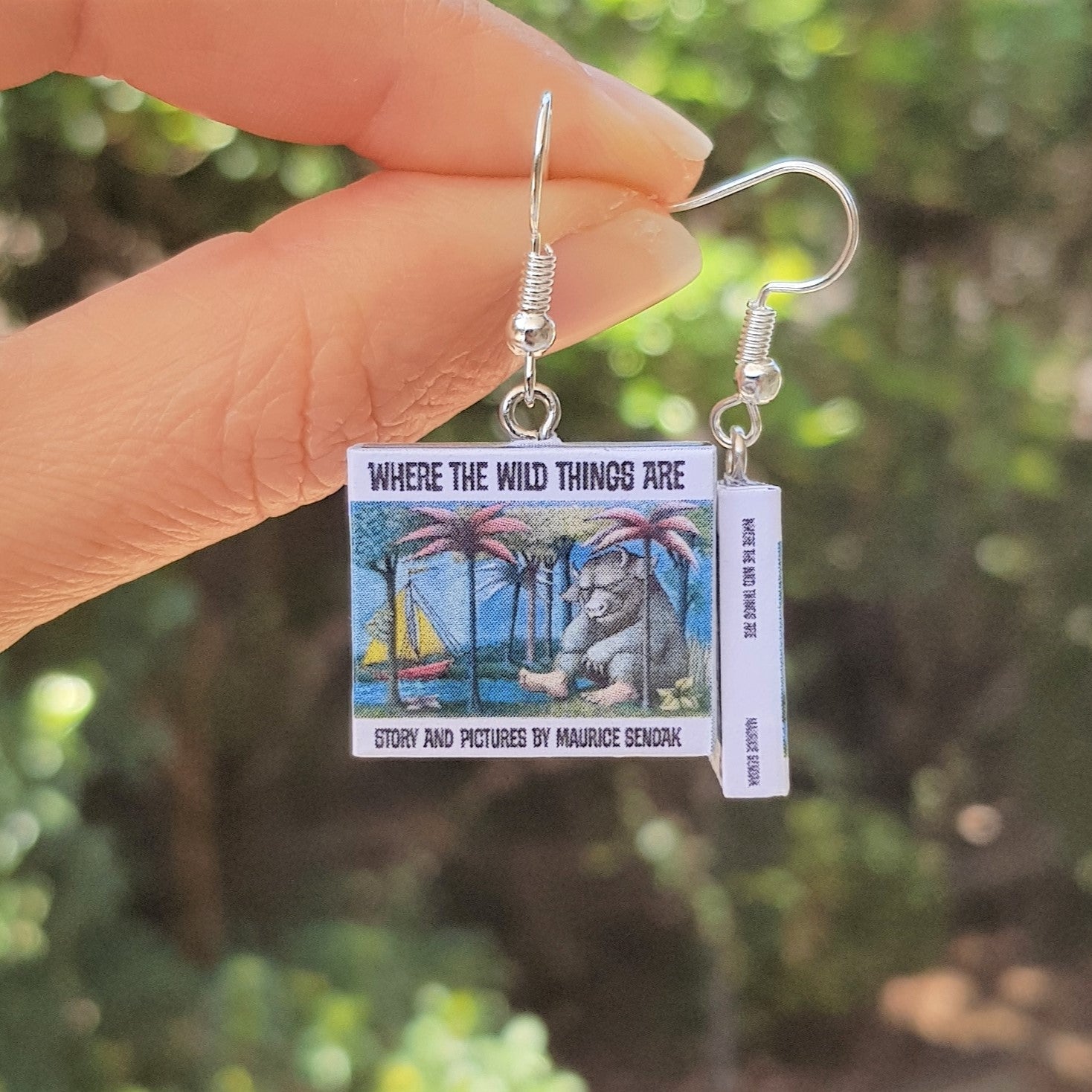 Where the Wild Things Are book earrings