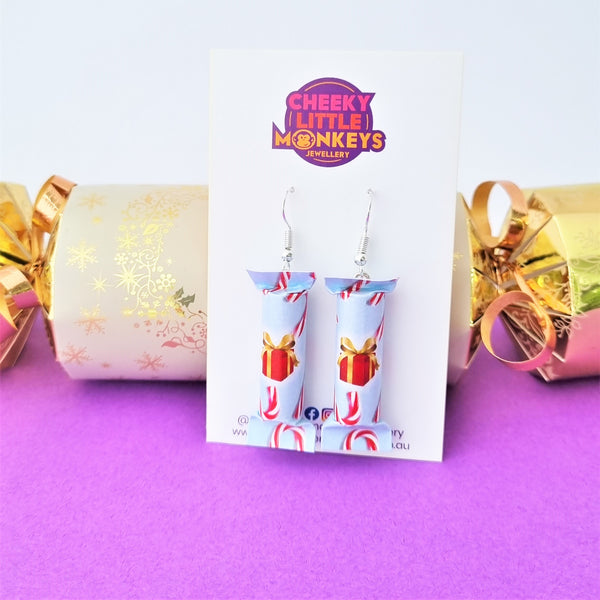 Christmas Cracker (Presents & Candy Canes) earrings